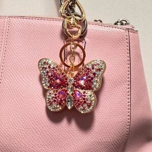 NEW Jeweled Butterfly Keychain / bag charm